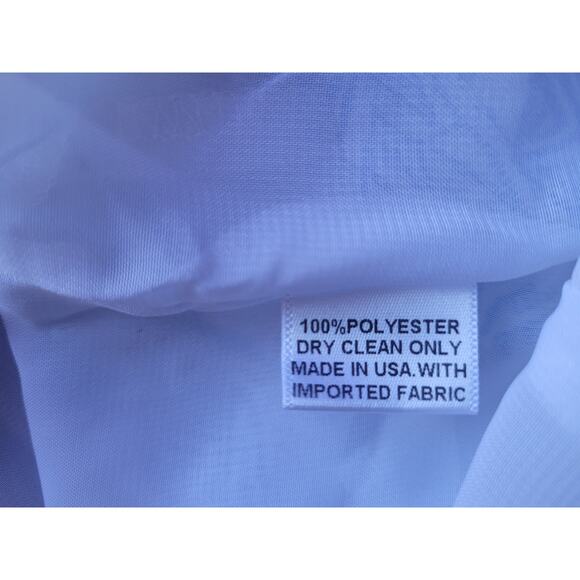 GIBSON LATIMER Boho Cold Shoulder Mumu Dress L Blue Festival Hanky Hem Tunic - Picture 10 of 10